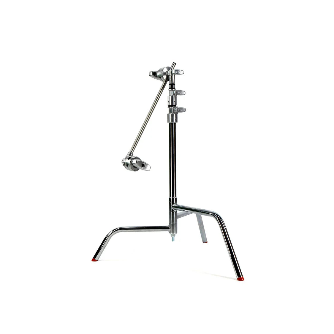 Matthews 20" Double Riser Spring Loaded Folding C-Stand w/Grip Head & Arm Chrome