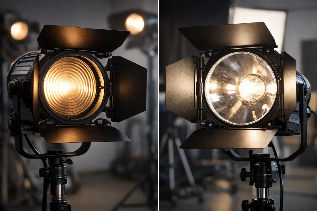 Fresnel Lens vs Openface: Which Light Belongs on Set?