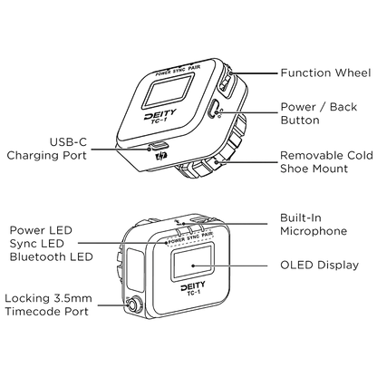 Deity Wireless Timecode Box TC-1  - 3pk
