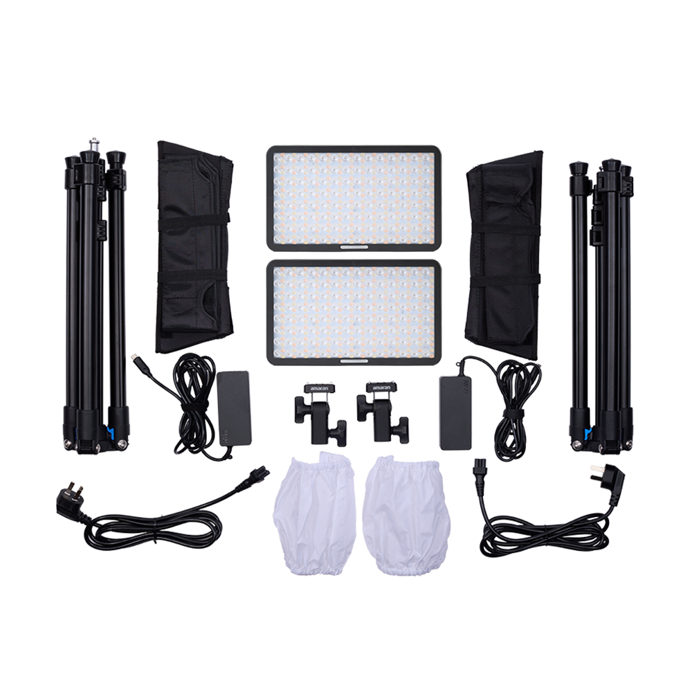 amaran Pano 60c 2-Light Kit - Charcoal