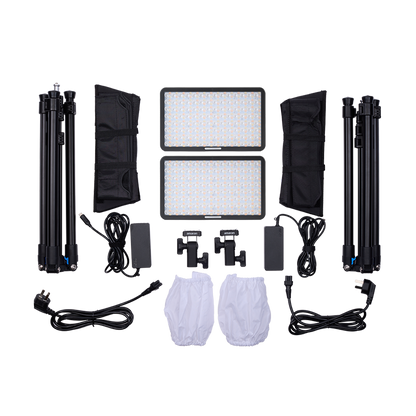 amaran Pano 60c 2-Light Kit - Charcoal