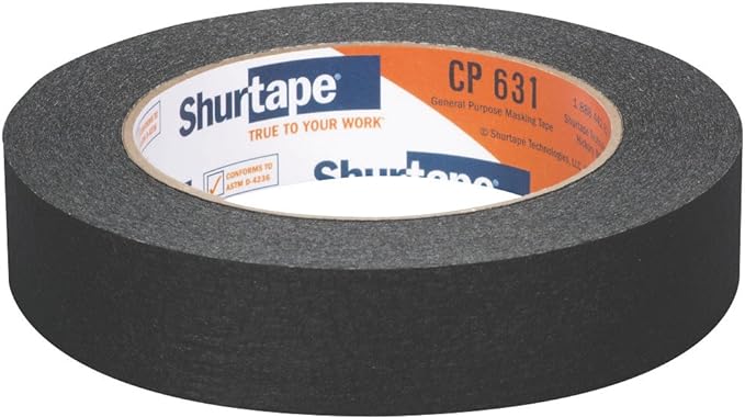 Shuretape CP631  Black Paper Masking Tape 2"
