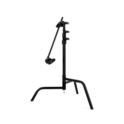 Matthews 20" Double Riser Spring Loaded Folding C-Stand w/Grip Head & Arm Chrome