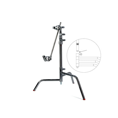 Matthews 20" C+Stand w/Turtle Base, Grip Head & Arm Chrome