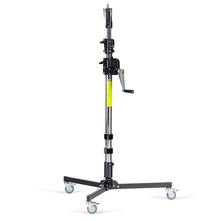 Manfrotto -   3-Sec Low Base Wind Up Stand with Wheels