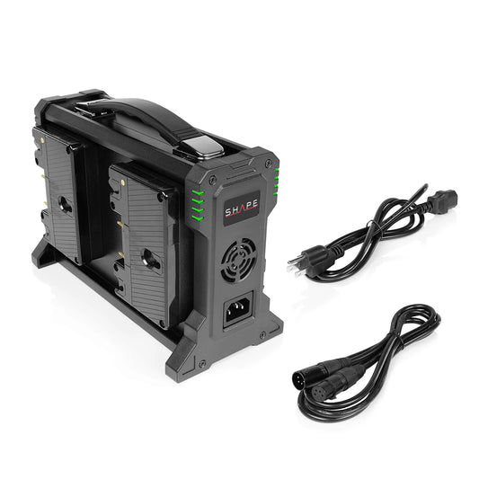 SHAPE FULL PLAY Intelligent 4-Channel Gold Mount Lithium-Ion Battery Charger