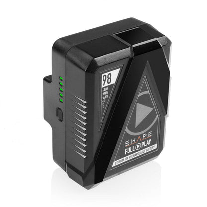 SHAPE Full Play Rechargeable Batteries 98 Wh Gold Mount (2) with SHAPE Full Play Intelligent Dual Battery Charger
