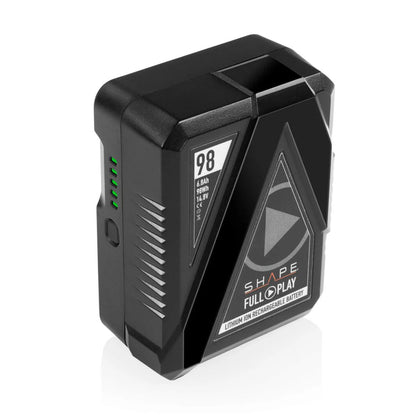 SHAPE Full Play Rechargeable Batteries 98 Wh V-Mount (2) with SHAPE Full Play Intelligent Dual Battery Charger