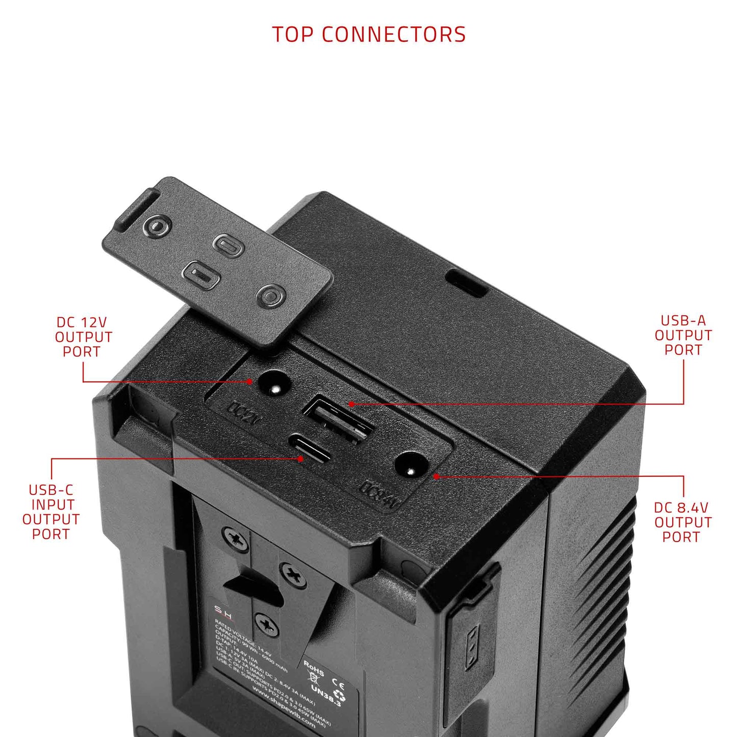 SHAPE Mini 99Wh V-Mount battery USB-C Input/Output